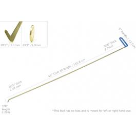 SS46 46" Straight Shaved Tool - Euro Dent Tools