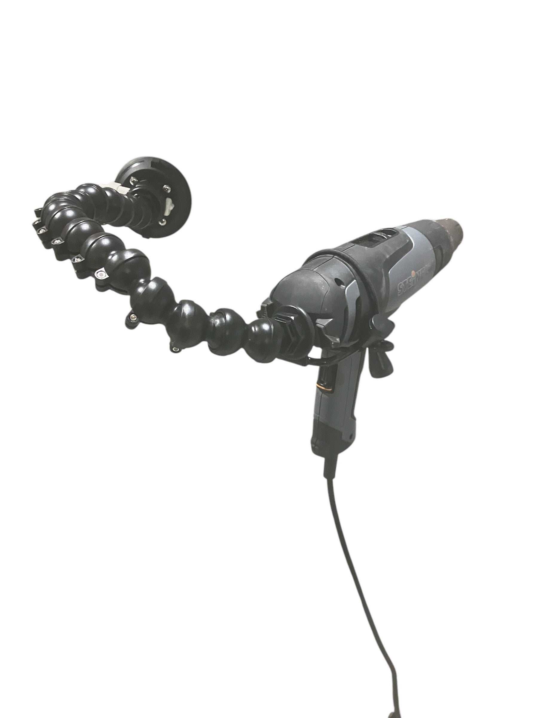 Heatgun holder with 4” suction cup