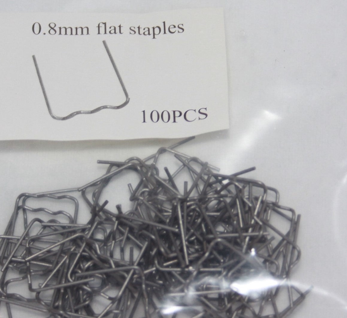 Staples for hot Stapler 0.8 mm flat 100pc