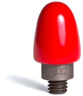 B32-R metal tip red vinyl cap - Euro Dent Tools