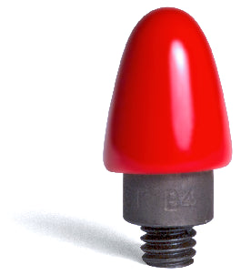 B4-R metal tip red vinyl cap - Euro Dent Tools