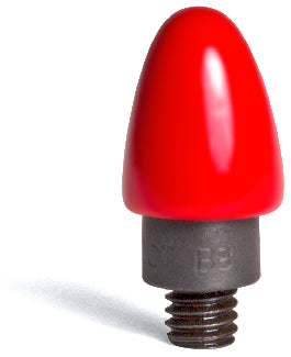 B8-R metal tip red vinyl cap - Euro Dent Tools