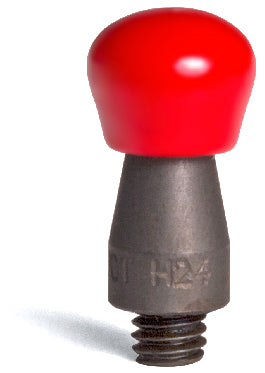 H24-R metal tip red vinyl cap - Euro Dent Tools