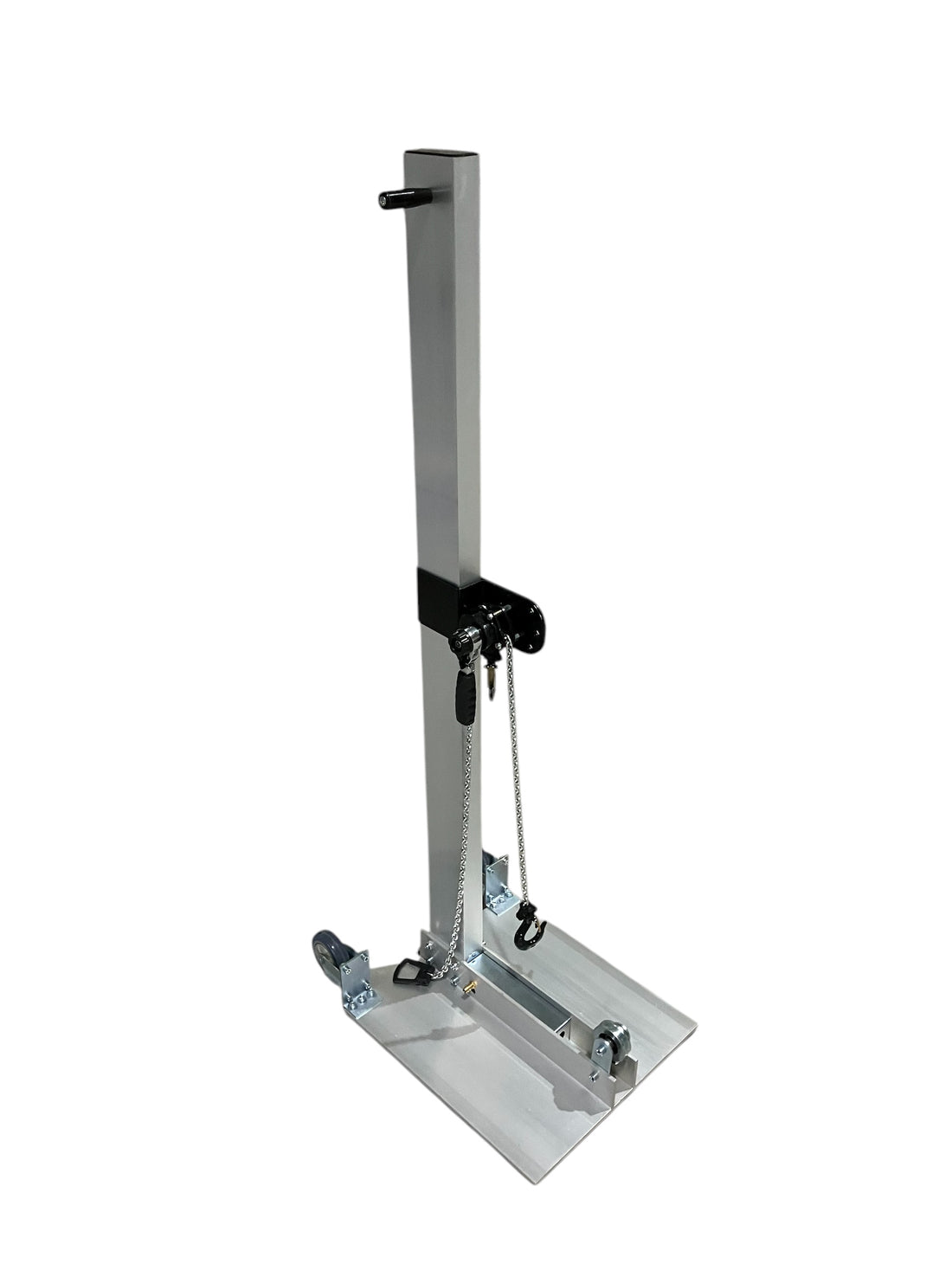 Pulltower with vacuum plate