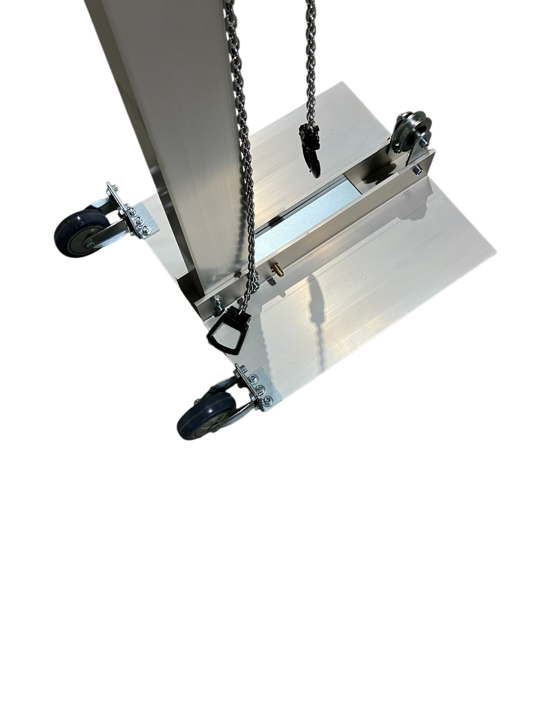 Pulltower with vacuum plate