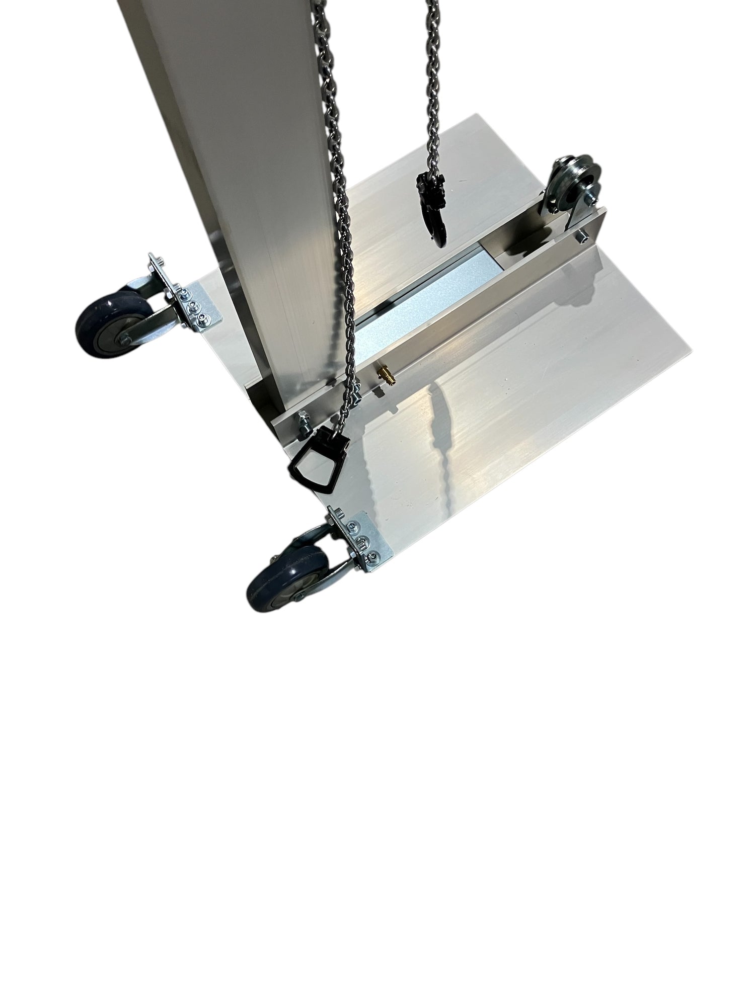 Pulltower with vacuum plate