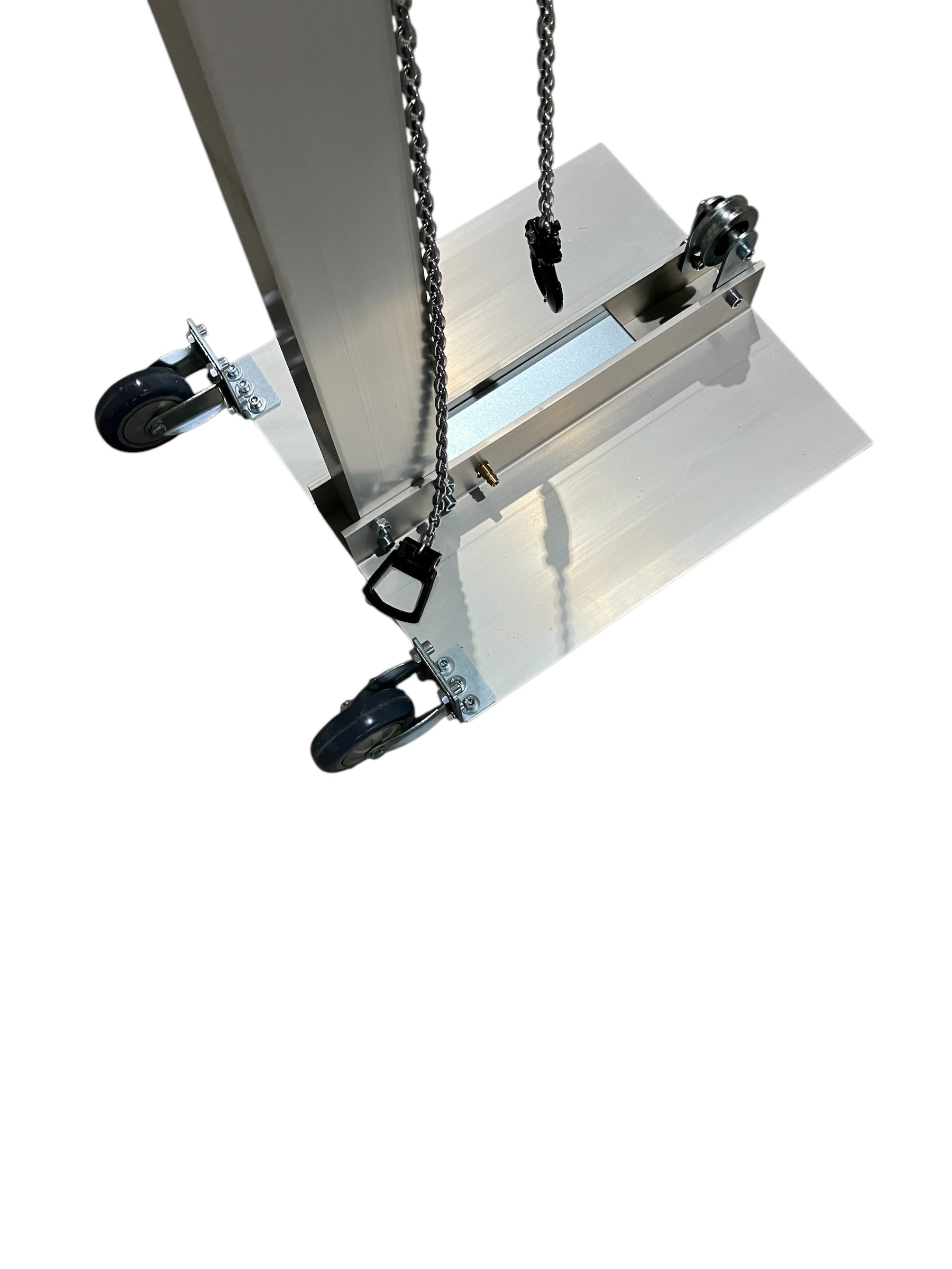 Pulltower with vacuum plate