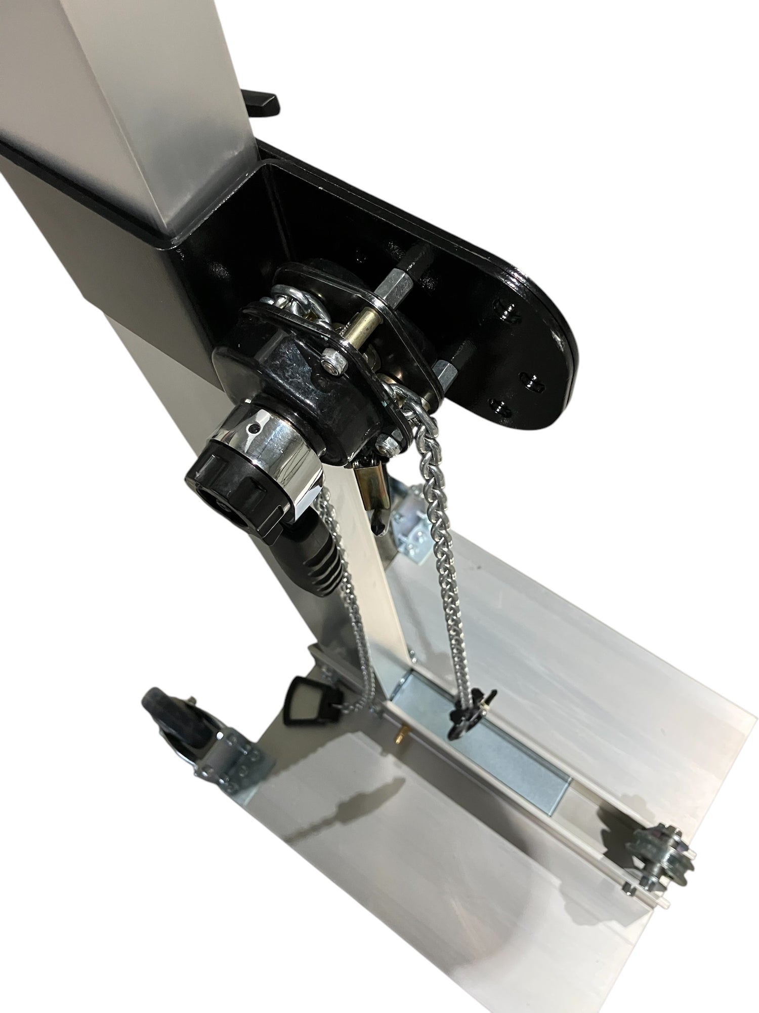 Pulltower with vacuum plate
