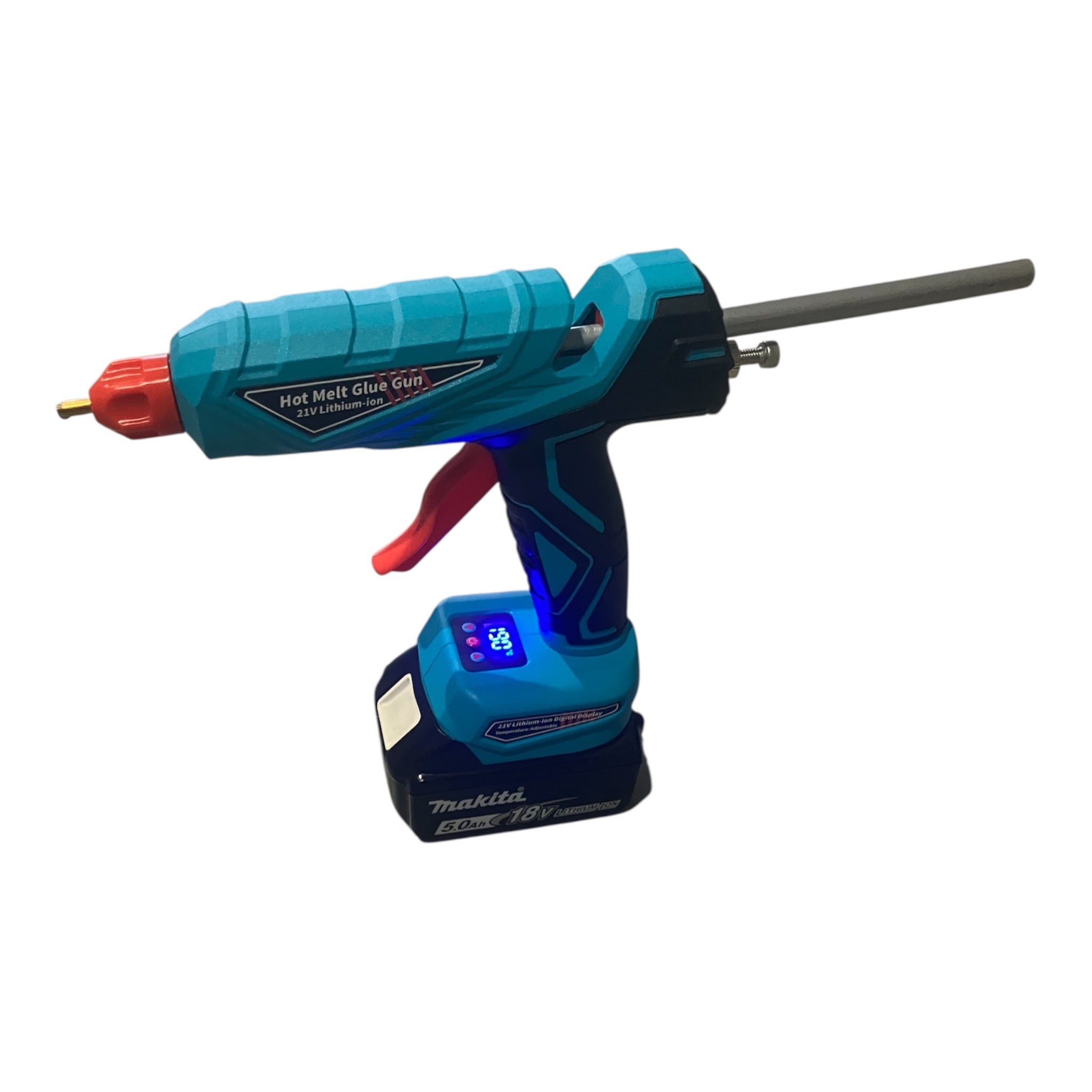 Cordless PDR Hot Melt Glue Gun – Makita 18V Compatible – Adjustable Temperature