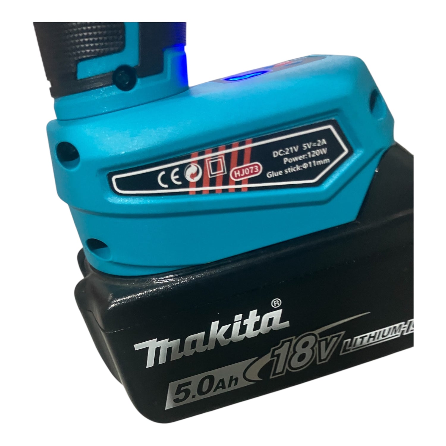Cordless PDR Hot Melt Glue Gun – Makita 18V Compatible – Adjustable Temperature