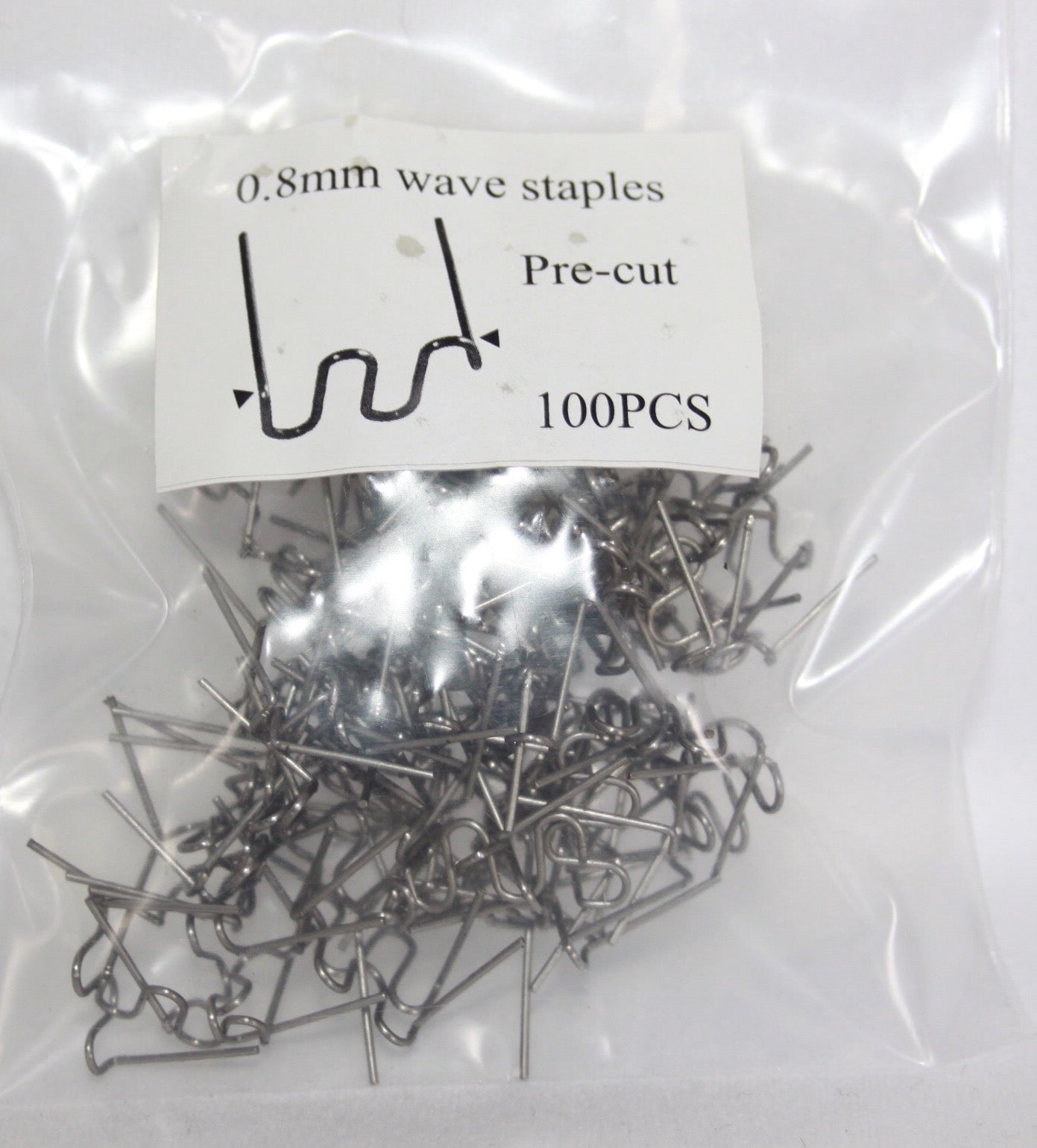 Staples for hot Stapler 0.8mm pre-cut 100pc