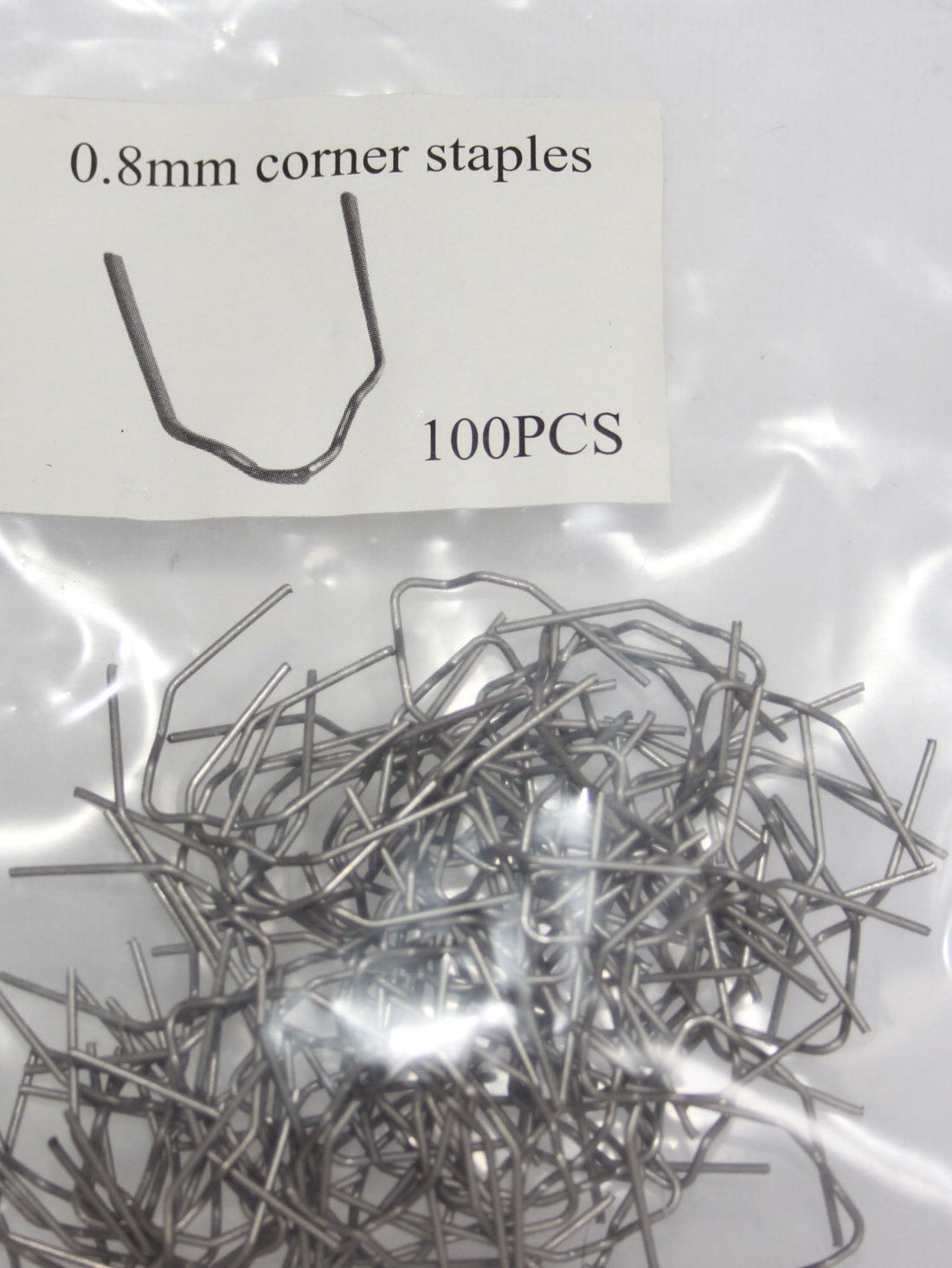 Staples for hot Stapler 0.8 mm corner 100pc