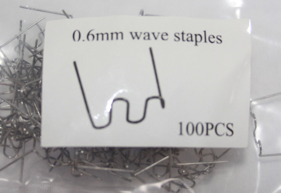 Staples for  hot Stapler 0.6 mm wave 100st