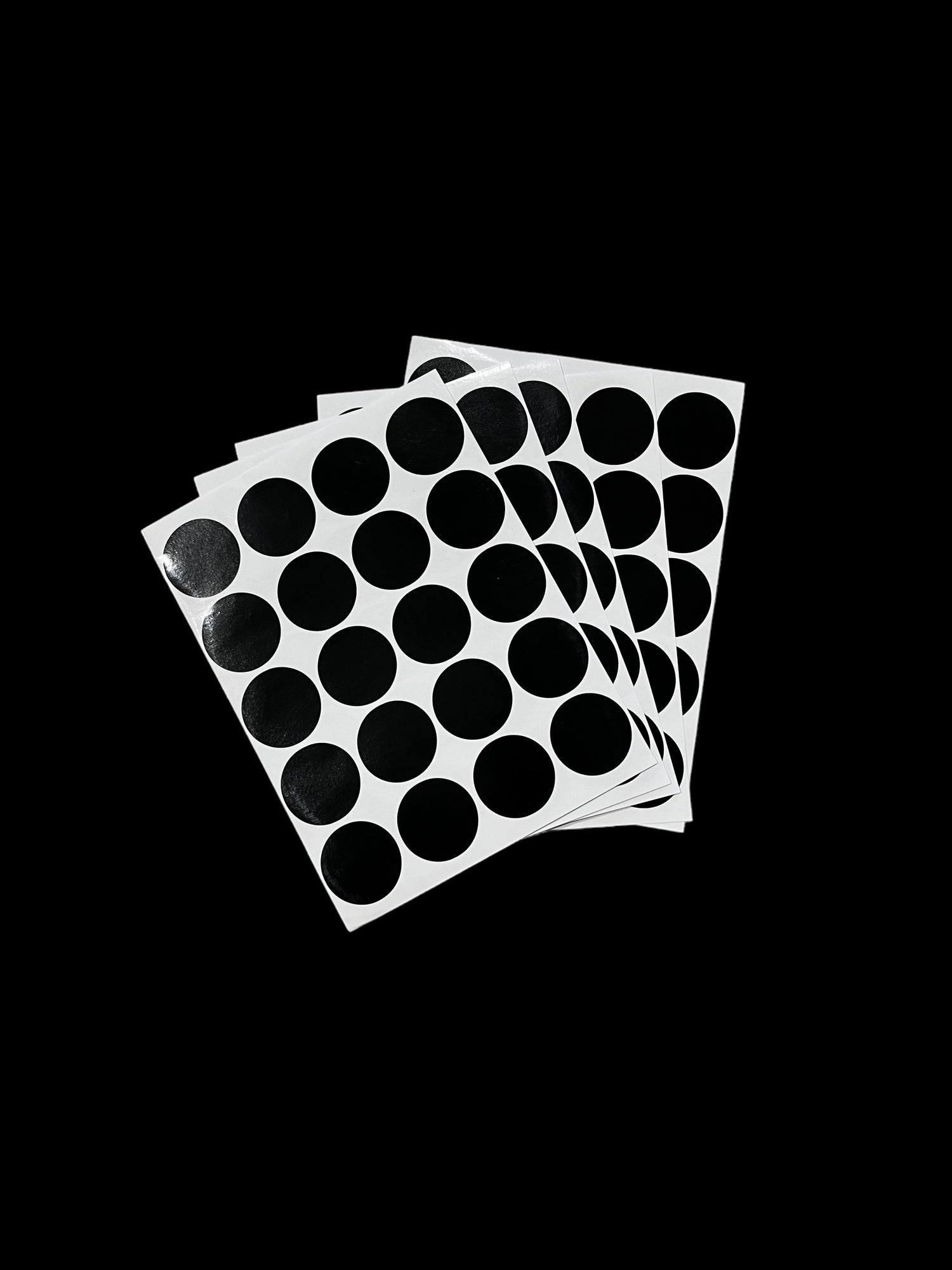 3 cm hole stickers matte pvc 100pc